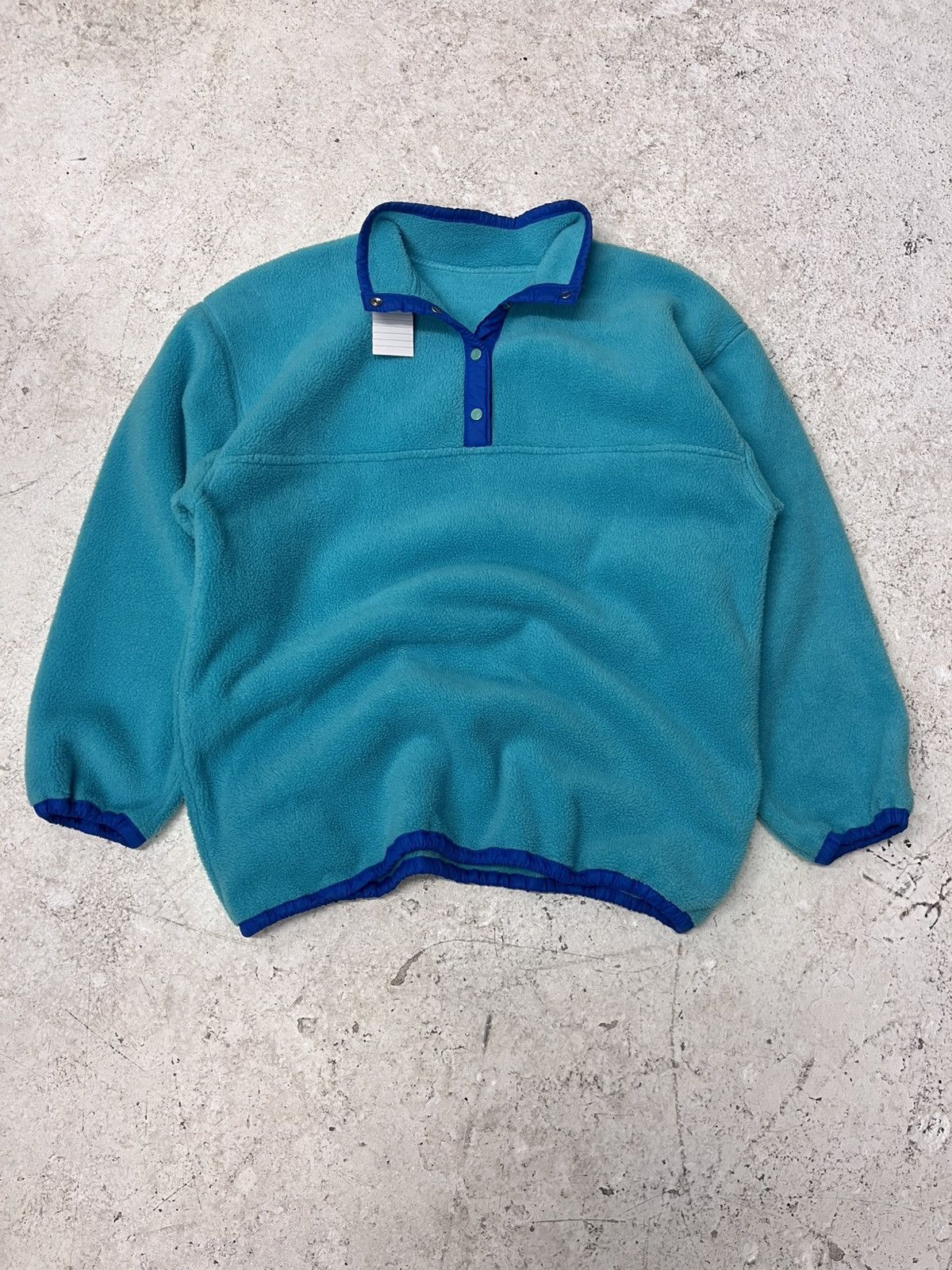 Vintage Vintage teal fleece jacket Size US L / EU 52-54 / 3 - 2 Thumbnail