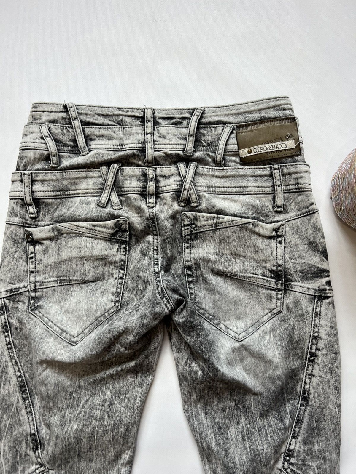 Vintage Cipo baxx Grey Vintage Jeans Pants Denim Avant Garde Size US 30 / EU 46 - 9 Thumbnail