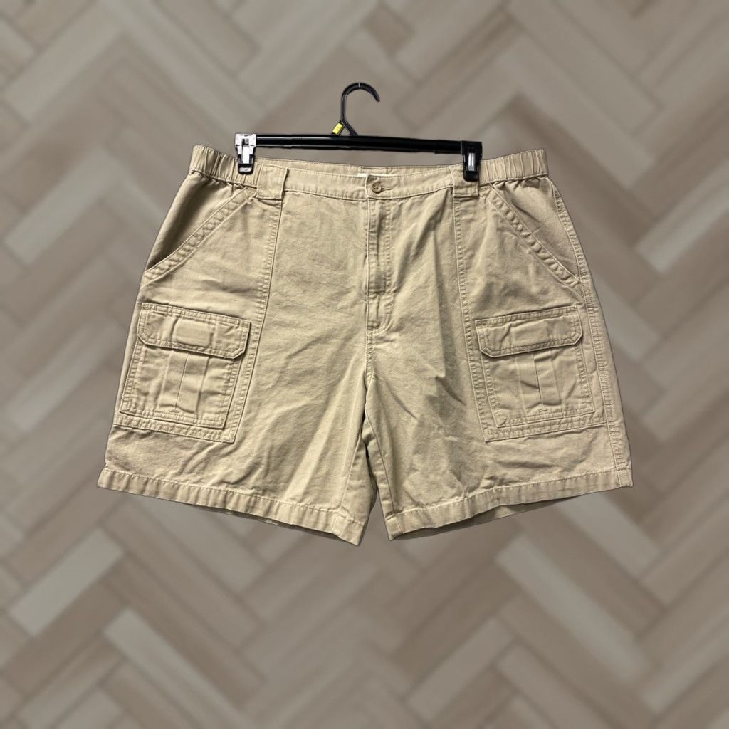 Savane VINTAGE Savane Cargo Shorts Men 42 Tan Canvas Casual Travel Hiking Outdoors 9in Inseam Size US 42 / EU 58 - 1 Thumbnail