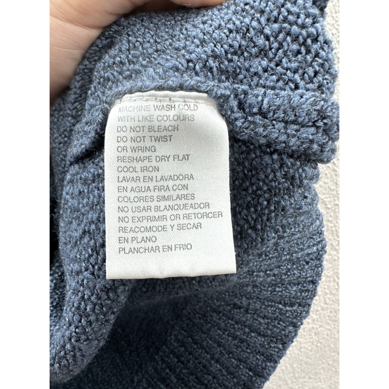 Vintage Carolyn Taylor Womens Sweater Blue V-Neck Long Sleeve Small Knit Pullover Clothing Mens? Size S / US 4 / IT 40 - 6 Thumbnail