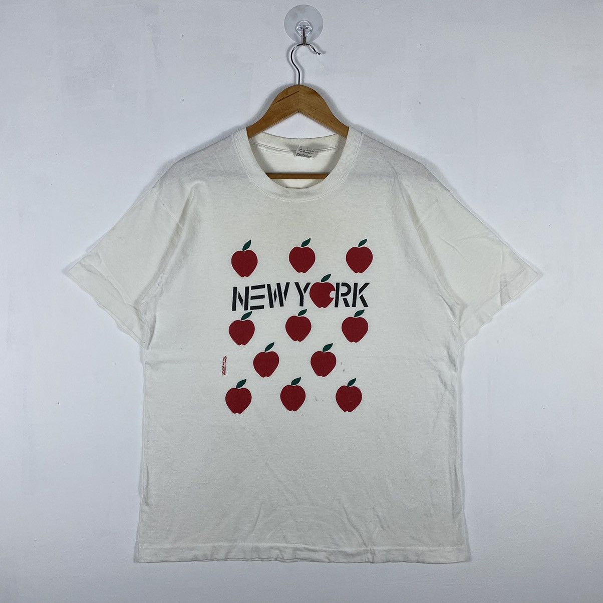 Vintage Vintage 90's NEW YORK APPLES Sunset Designs Graphic Tee Size US L / EU 52-54 / 3 - 2 Thumbnail