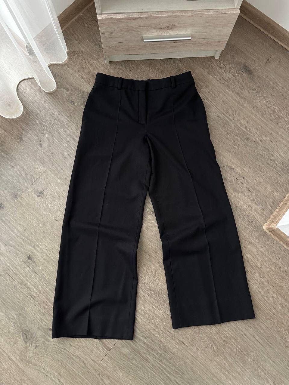 Hermes × Vintage Vintage Hermes Paris Wool Black Stretch Women’s Pants Size 28" / US 6 / IT 42 - 7 Thumbnail