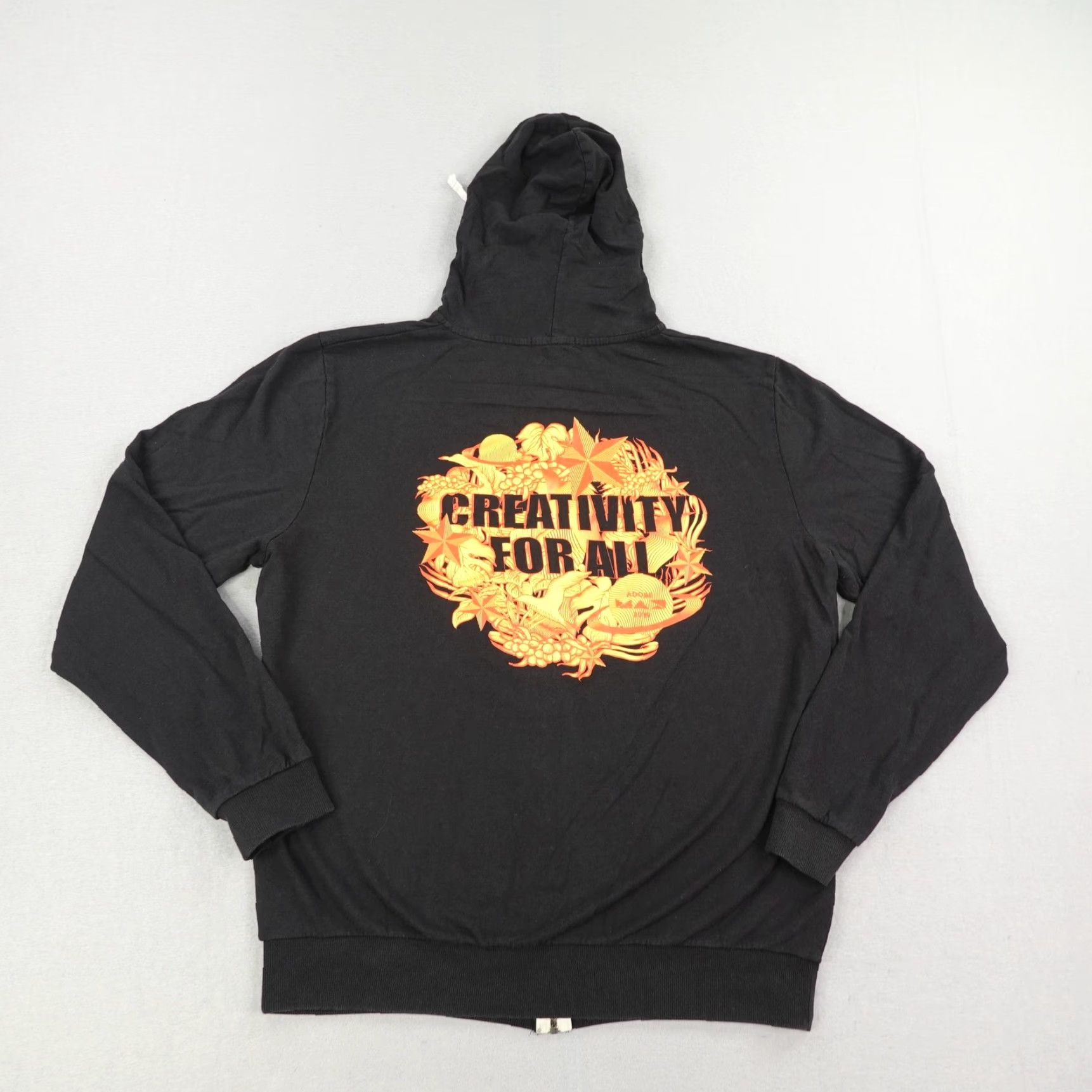Marine Layer Marine Layer Men's XL Hoodie Full Zip Black Graphic Print Sweatshirt 2020s Arts & Quotes Size US XL / EU 56 / 4 - 6 Thumbnail