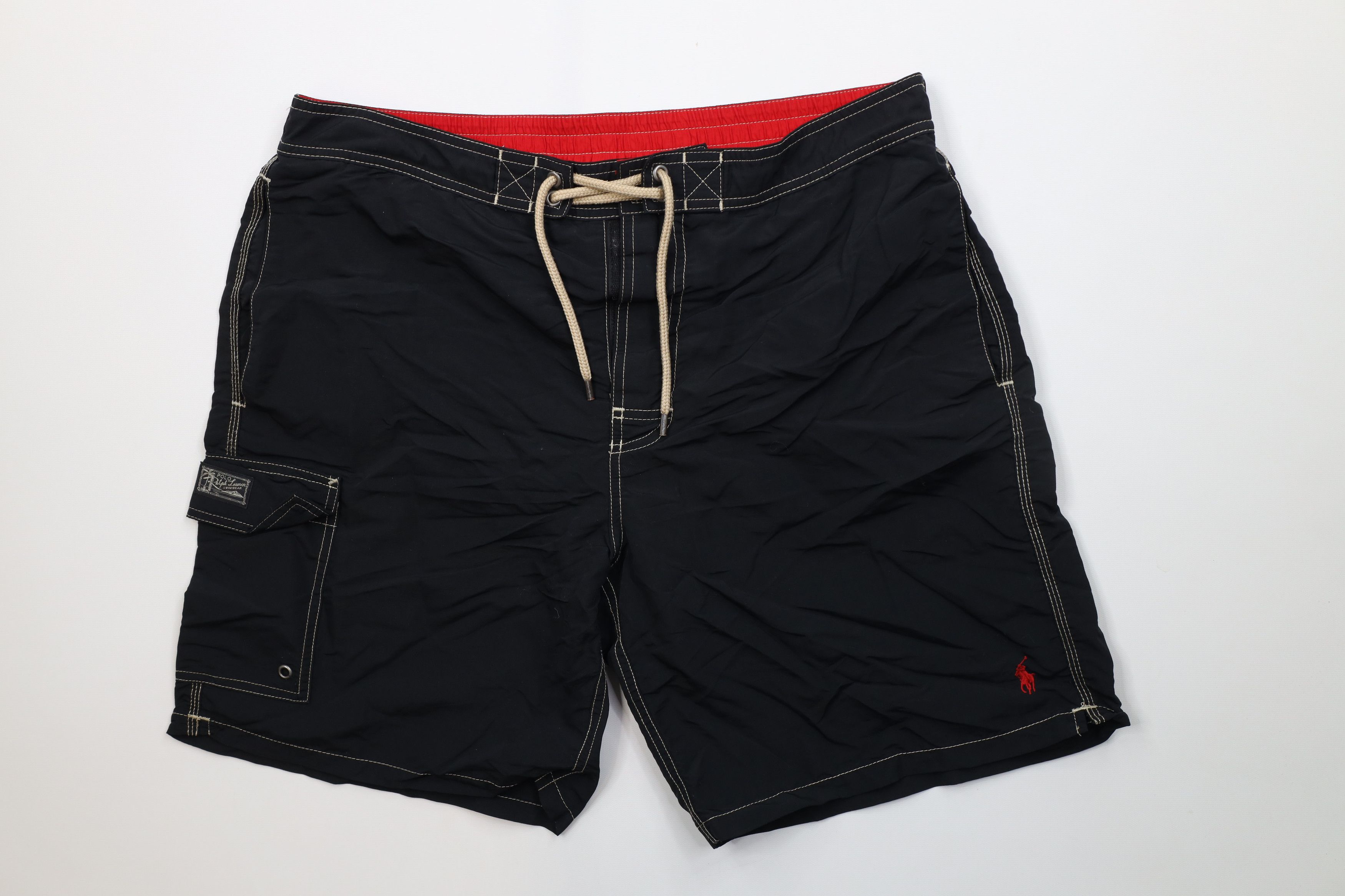 Ralph Lauren Vintage Y2K Ralph Lauren Lined Above Knee Shorts Swim Trunks Size US 34 / EU 50 - 1 Thumbnail