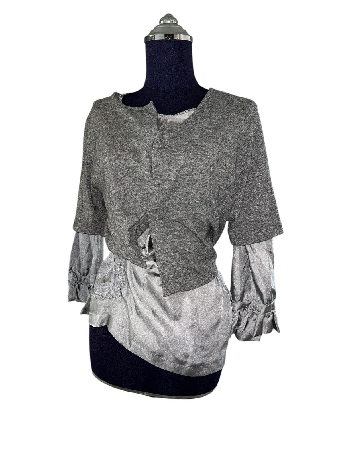 Junya Watanabe F/W 07 Hybrid Twisted Blouse Size M / US 6-8 / IT 42-44 - 3 Thumbnail