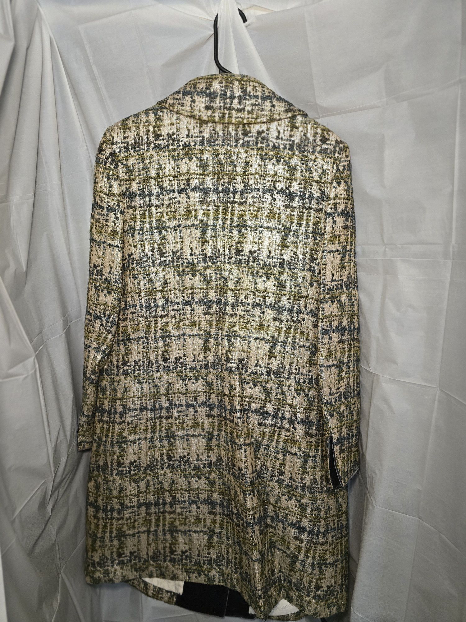 Other LiLiu Korea 2006 Metallic & Velvete Tweed Coat Size XL / US 12-14 / IT 48-50 - 7 Thumbnail