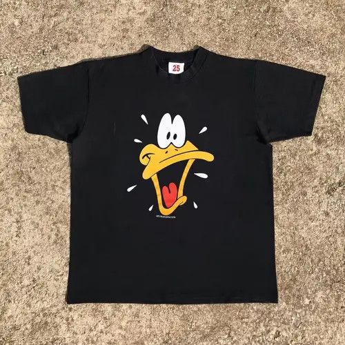 VIBE Cartoon duck pattern black casual vintage cotton t-shirt Size US M / EU 48-50 / 2 - 1 Thumbnail