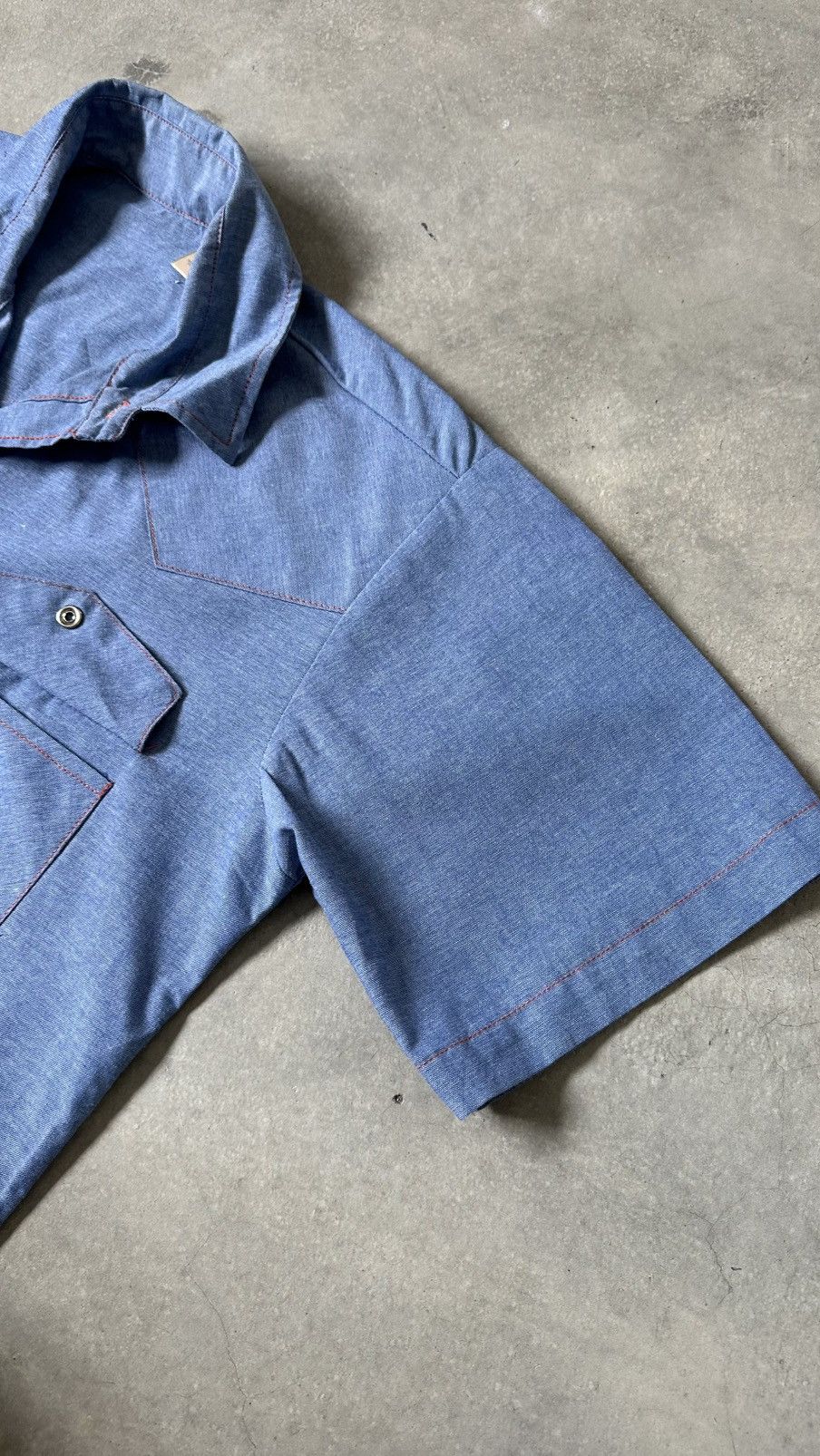 Vintage VINTAGE COWBOY CHAMBRAY SHIRT Size US M / EU 48-50 / 2 - 9 Thumbnail