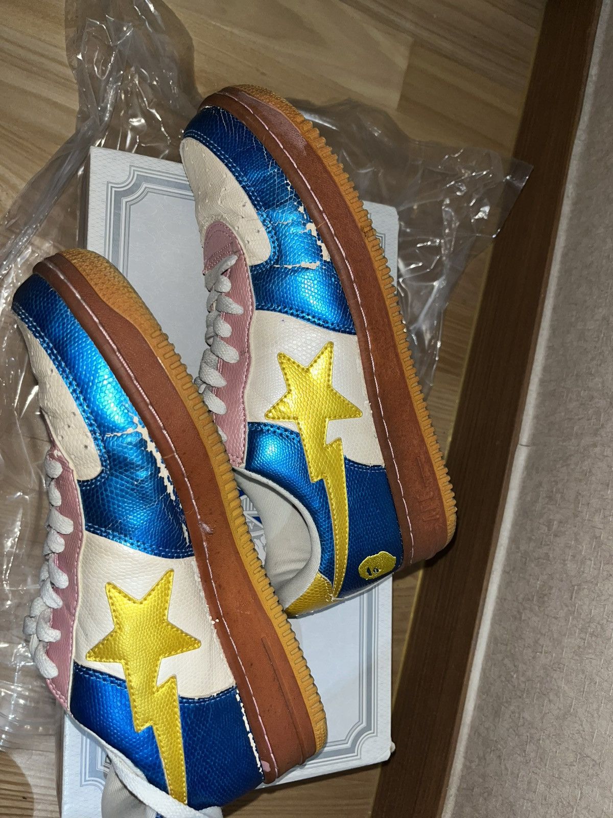 Bape Bape OG Bape Star Cotton Candy Snake Skin Sneakers Size US 9.5 / EU 42-43 - 4 Thumbnail
