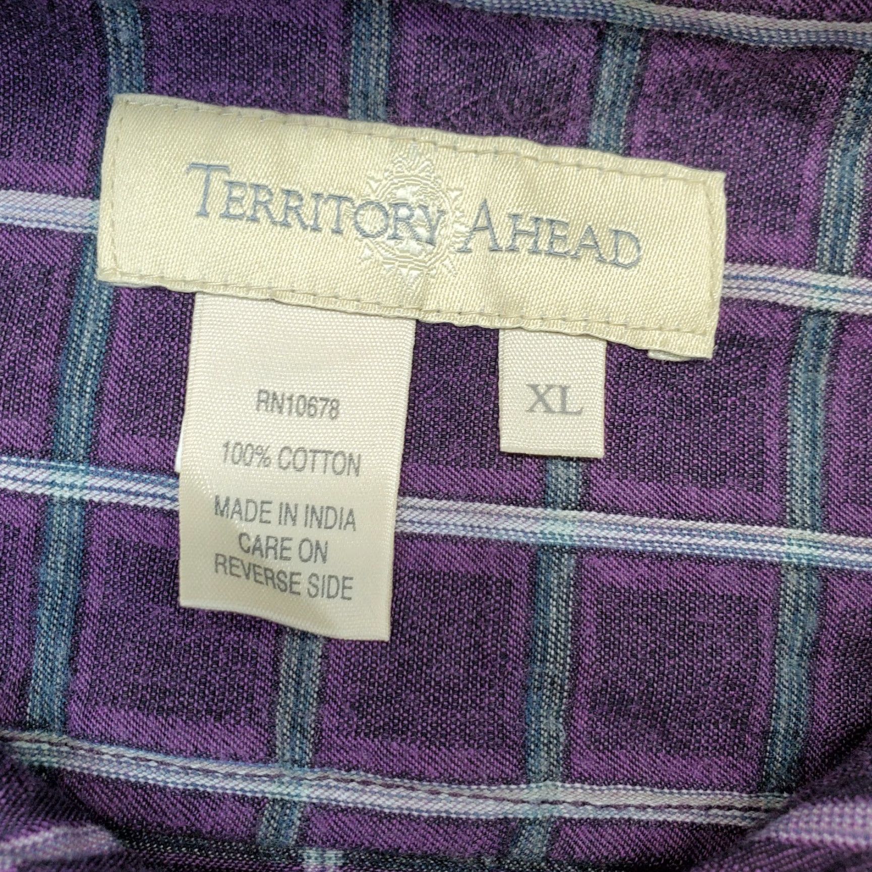 The Territory Ahead Territory Ahead Shirt Mens XL Multicolor Plaid Button-Up Long Sleeve Regular Fit EUC Size US XL / EU 56 / 4 - 6 Thumbnail