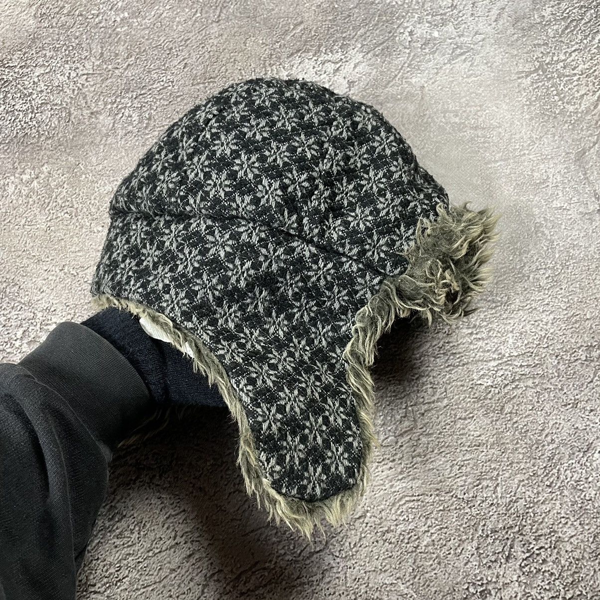 Vintage Vintage 90s Mohair Wool Knit Beanie Ushanka Hat Black OS Size ONE SIZE - 3 Thumbnail