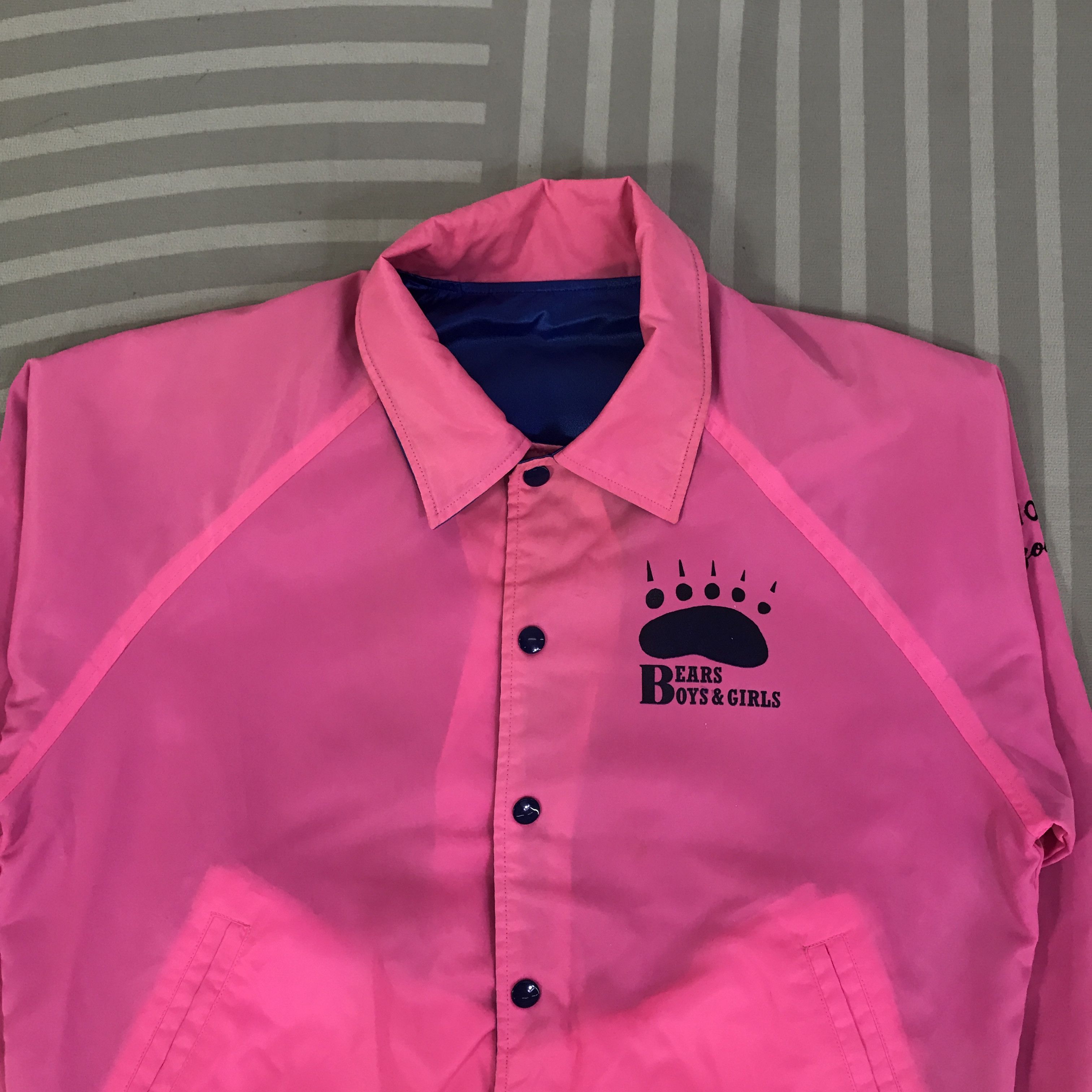 Japanese Brand Village stone Bears Boys & Girls Bombers Jacket K115B5 Size US L / EU 52-54 / 3 - 4 Thumbnail