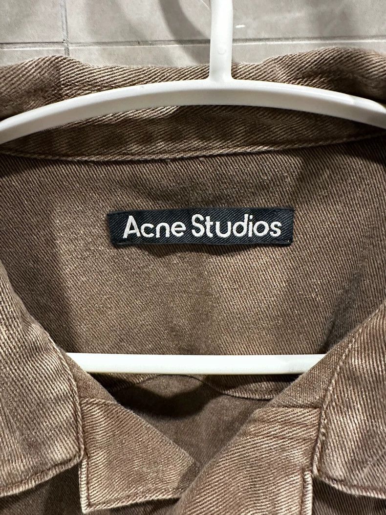 Acne Studios Acne Studios Brown washed loose casual jacket Size US XL / EU 56 / 4 - 2 Thumbnail