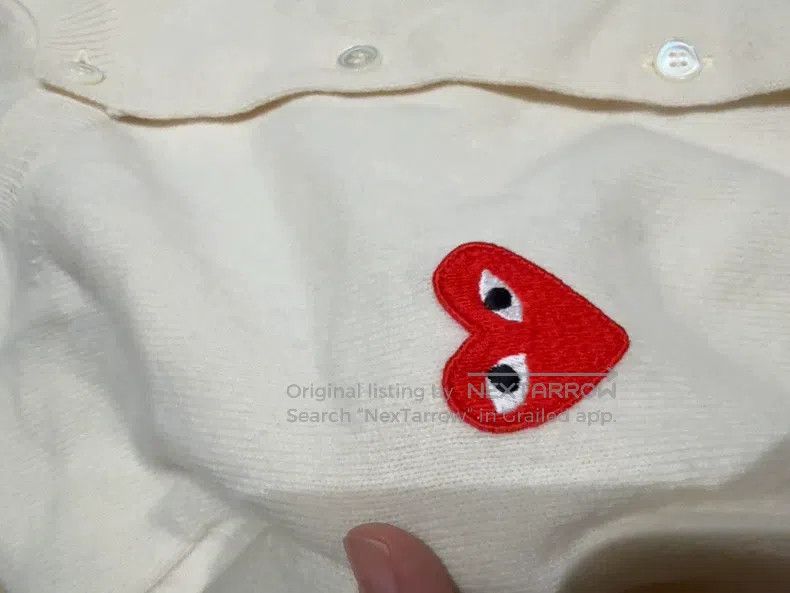 Comme des Garcons Comme Des Garcons Double Heart Full Wool Cardigan Size L / US 10 / IT 46 - 3 Thumbnail