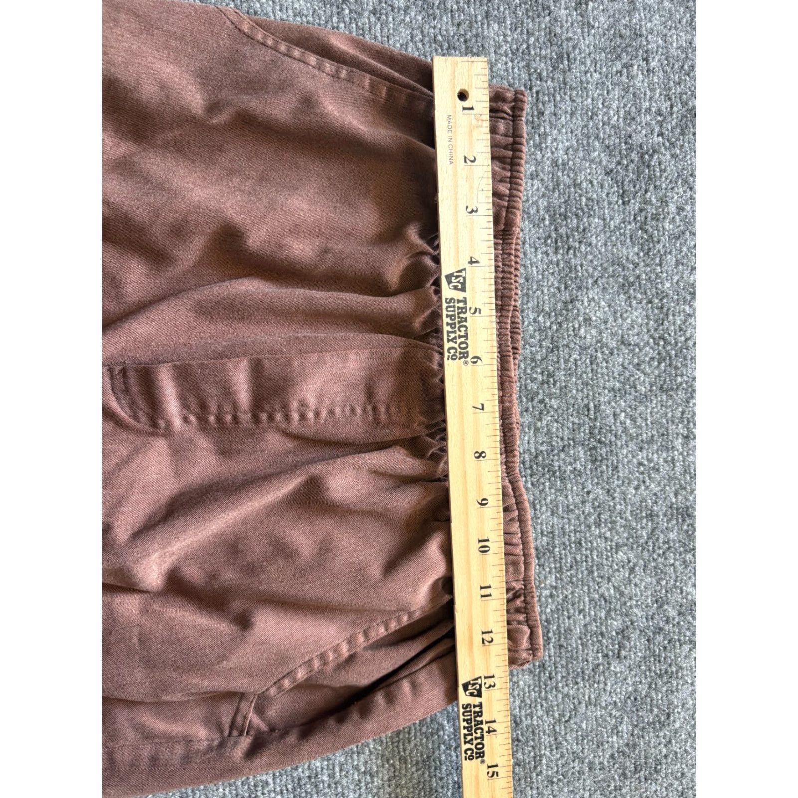 Vintage BOBBIE BROOKS Pants Womens 28 x 26 Brown Stretch Waist Jogger Elastic Waist Casual Two Pockets Womens 26 Inseam 26 in Brown Pants Size 26" / US 2 / IT 38 - 3 Thumbnail