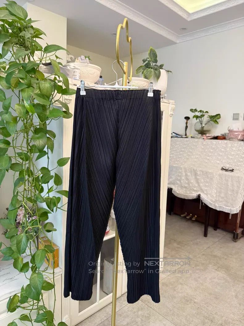 Issey Miyake Issey Miyake Irregular Pants Black Size 26" / US 2 / IT 38 - 3 Thumbnail