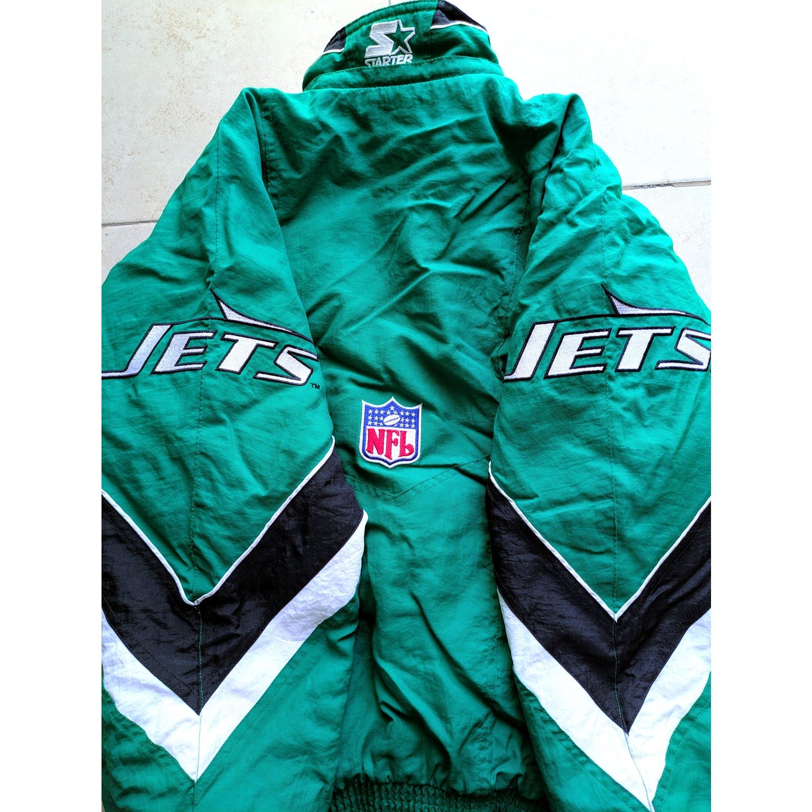 Starter New York Jets 90s STARTER puffer jacket L kelly NFL Pro 