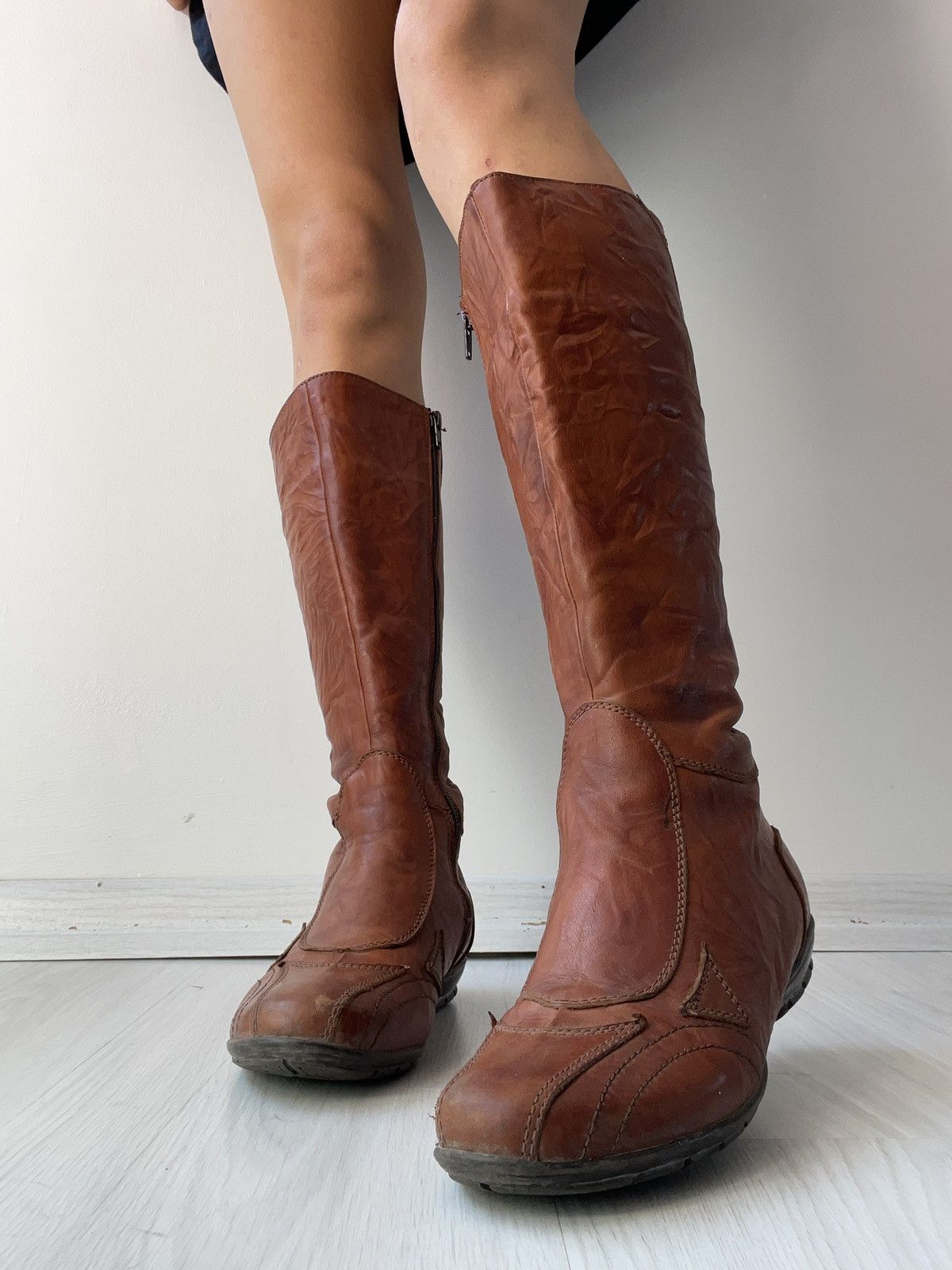 Vintage y2k leather boots Size US 6.5 / IT 36.5 - 16 Thumbnail