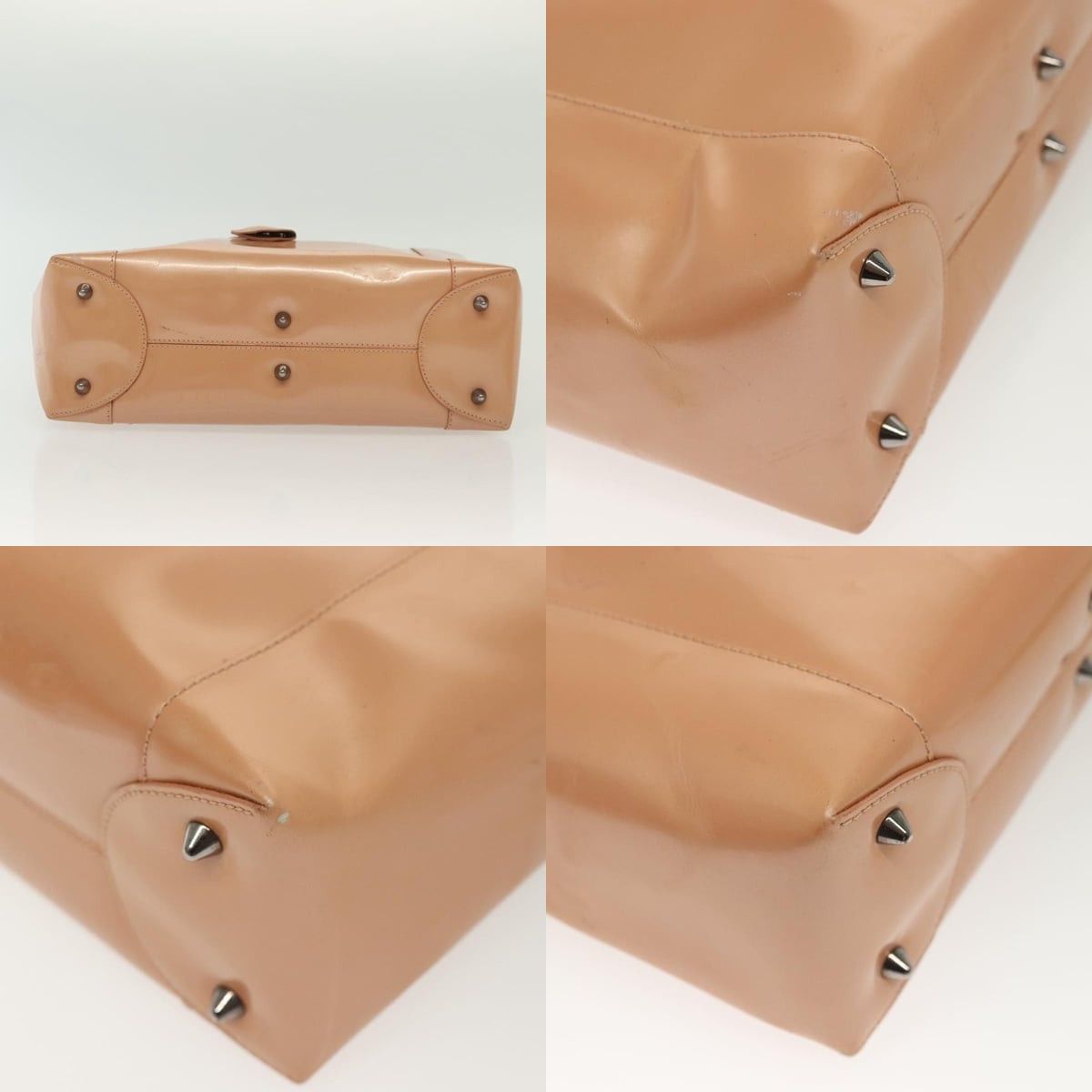 Dior DIOR Maris Pearl Hand Bag Enamel Pink Size ONE SIZE - 10 Thumbnail