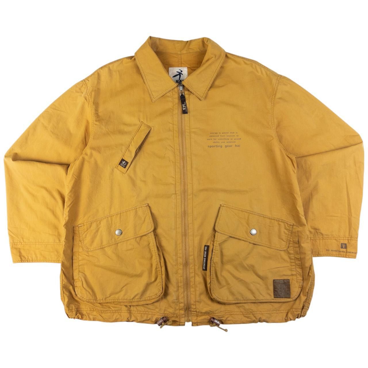 HAI SPORTING GEAR イッセイミヤケ フード付きイエロージャンパー HAI SPORTING GEAR イッセイミヤケ フード付きイエロー