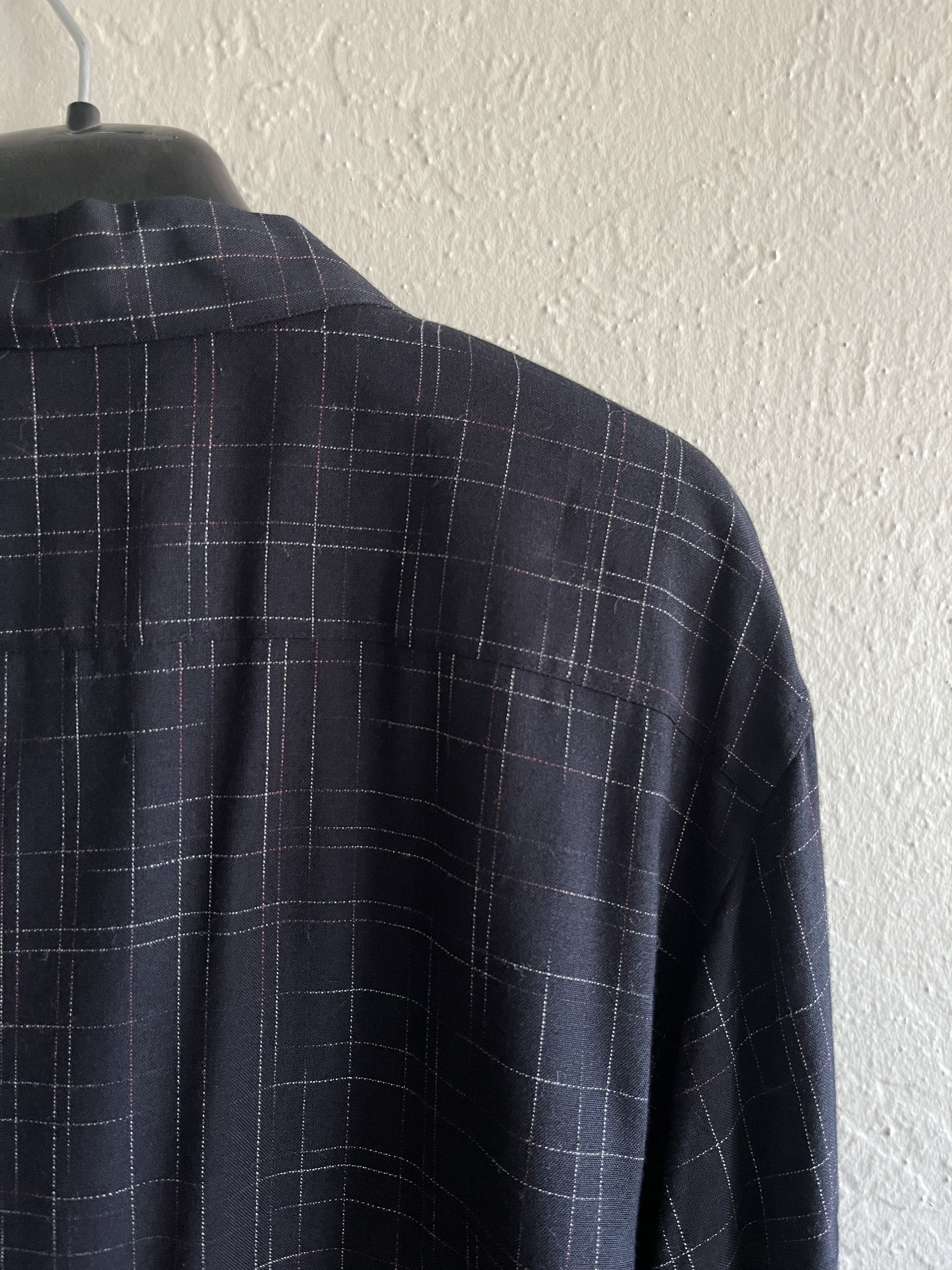 Hedi Slimane × Saint Laurent Paris Saint Laurent Paris Navy Dress Shirt Hedi Slimane FW14 Size US L / EU 52-54 / 3 - 5 Thumbnail