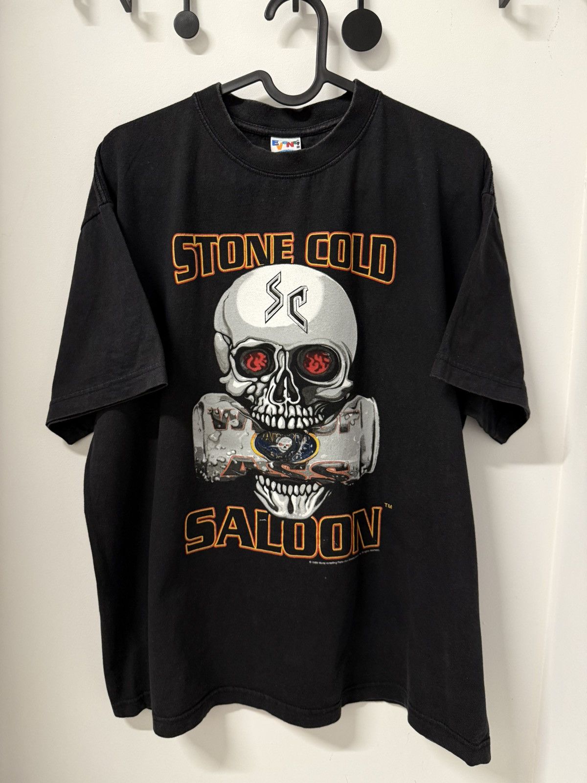 Vintage Stone Cold Saldon 1999 Steve Austin 90s wrestling t-shirt Size US L / EU 52-54 / 3 - 1 Thumbnail