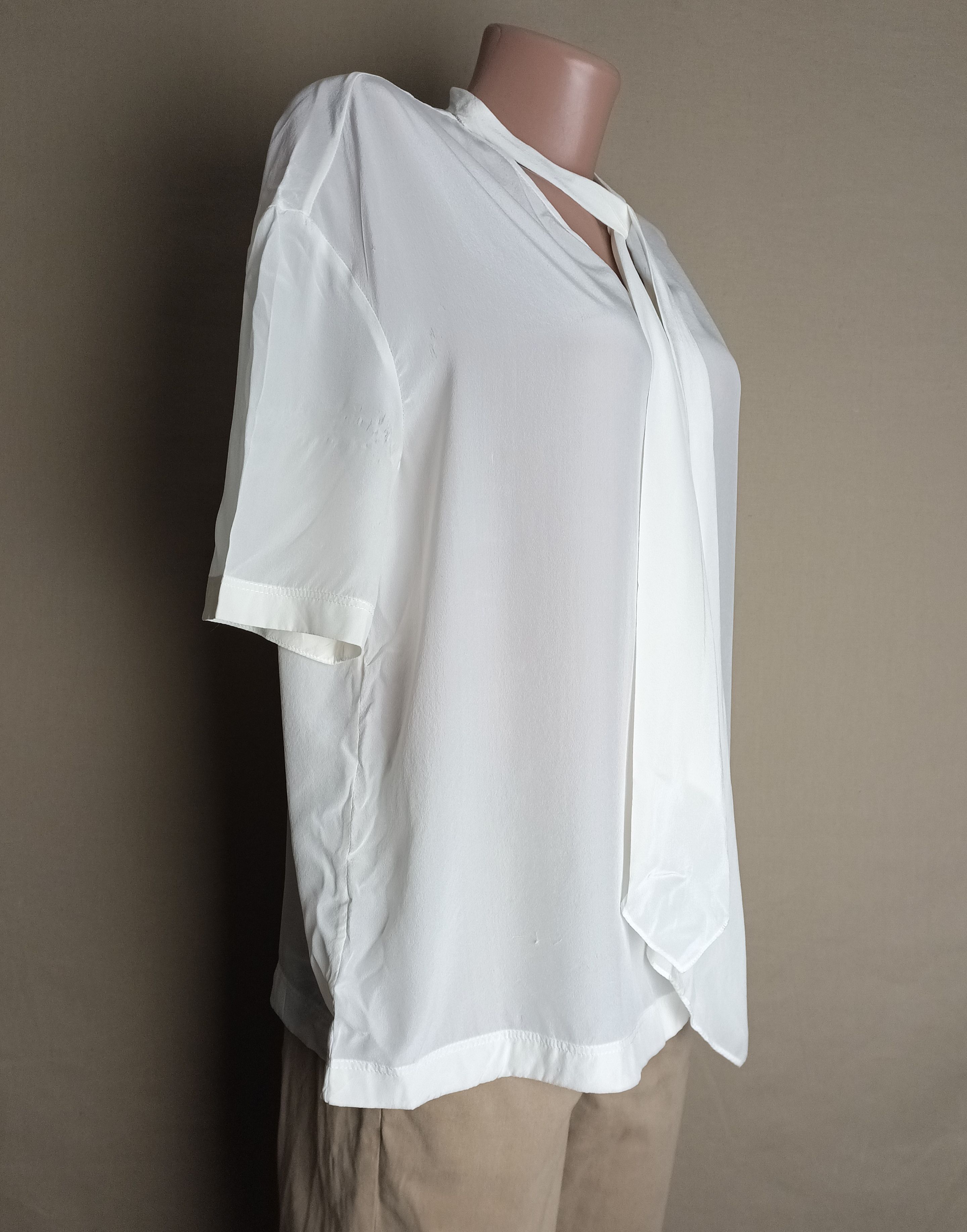 Brunello Cucinelli Brunello Cucinelli Silk White Shirt Blouse Size S Size S / US 4 / IT 40 - 5 Thumbnail