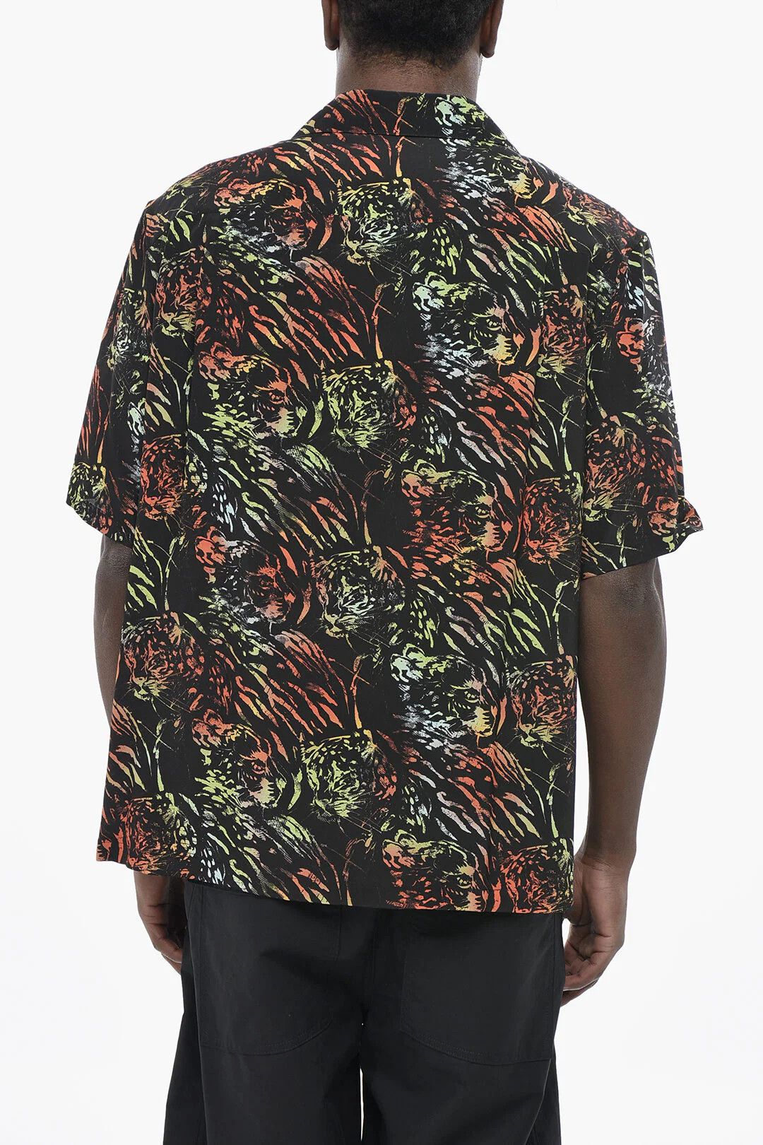 Celine og1mm0426 Short-Sleeve Shirt in Black Size US M / EU 48-50 / 2 - 2 Thumbnail