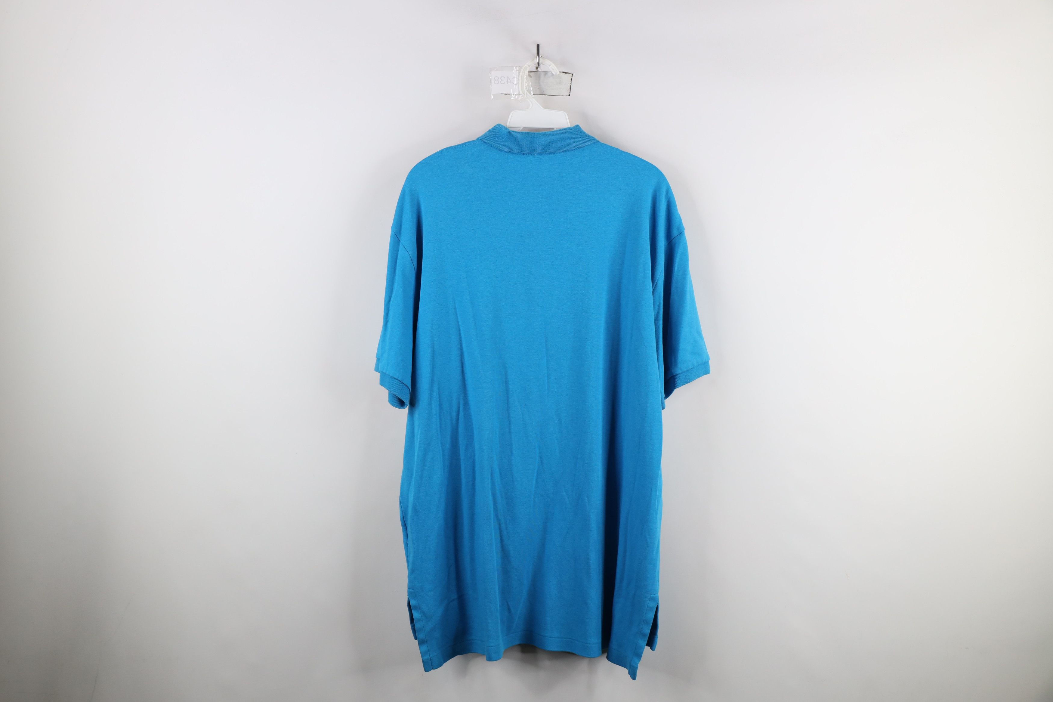 Ralph Lauren × Vintage Vintage 90s Ralph Lauren Cotton Knit Golf Polo Shirt Blue Size US L / EU 52-54 / 3 - 12 Thumbnail