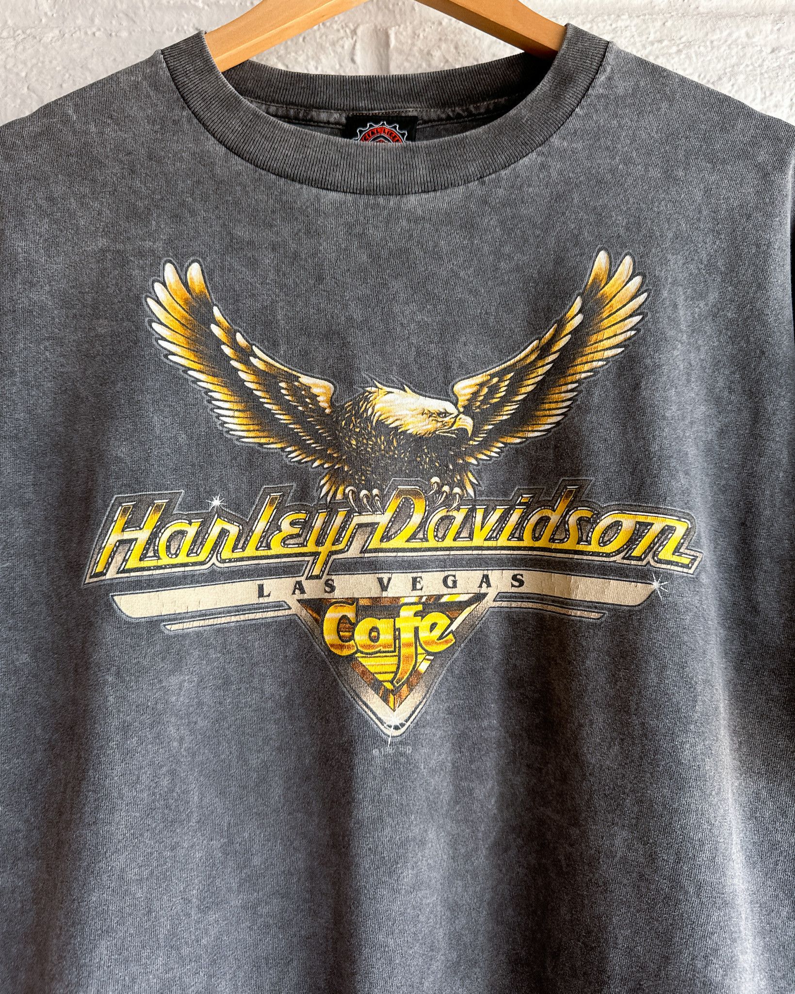 Harley Davidson Vintage 90s Harley Davidson Las Vegas T Shirt Faded Men's L Size US L / EU 52-54 / 3 - 2 Thumbnail