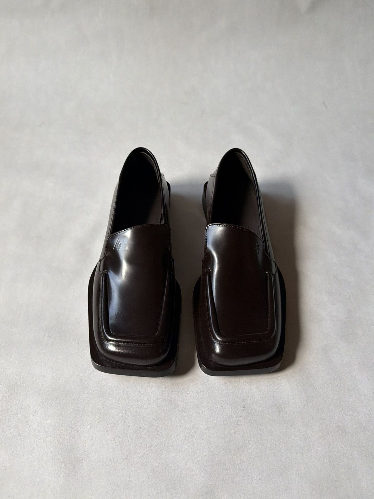 The Attico The Attico Micol Square Toe Leather Loafers Shoes Brown Size US 7.5 / IT 37.5 - 2 Thumbnail