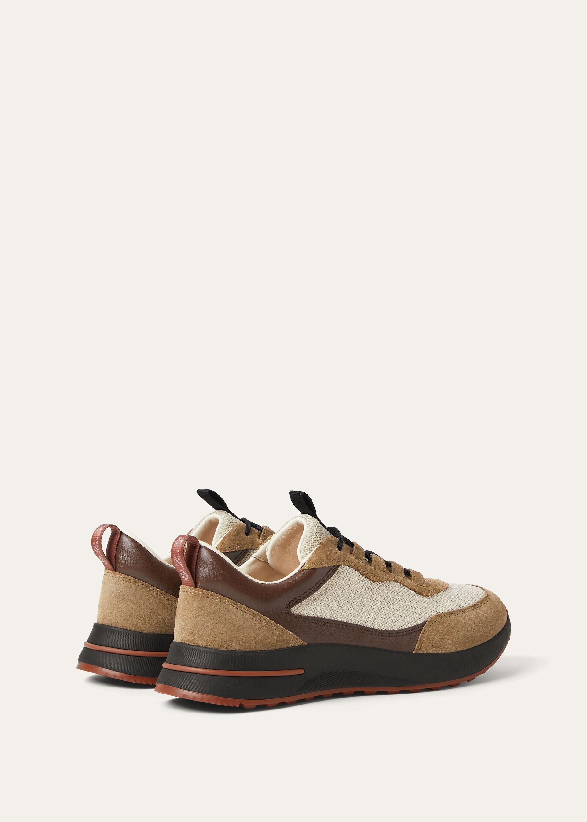 Loro Piana os11x0226 FAR1331 Week End Walk Low-Top Sneakers in Crest Size US 7 / EU 40 - 4 Thumbnail