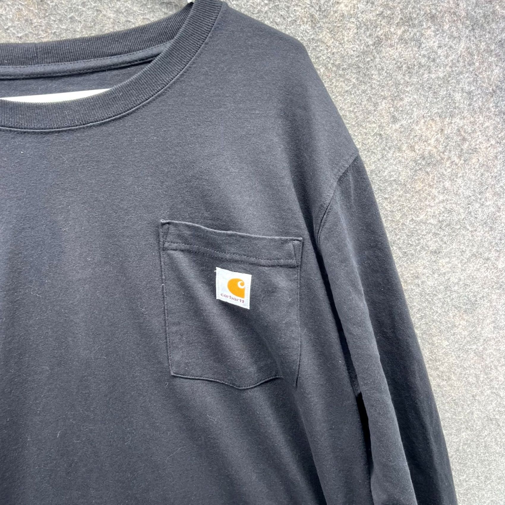 Carhartt Carhartt Shirt Mens Medium Black Long Sleeve Crewneck Pocket Logo Shirt Size US M / EU 48-50 / 2 - 7 Thumbnail
