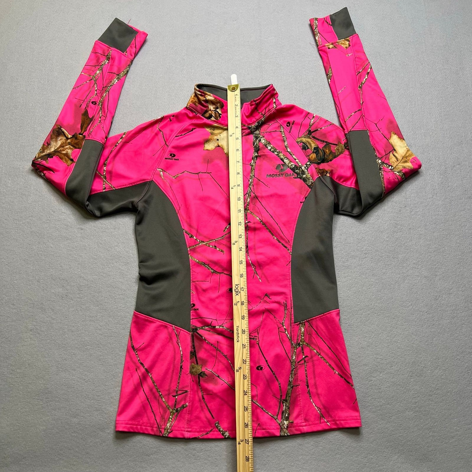 Mossy Oaks Mossy Oak Women Small Pink Camo Quarter Zip Hunting Pullover Size S / US 4 / IT 40 - 5 Thumbnail