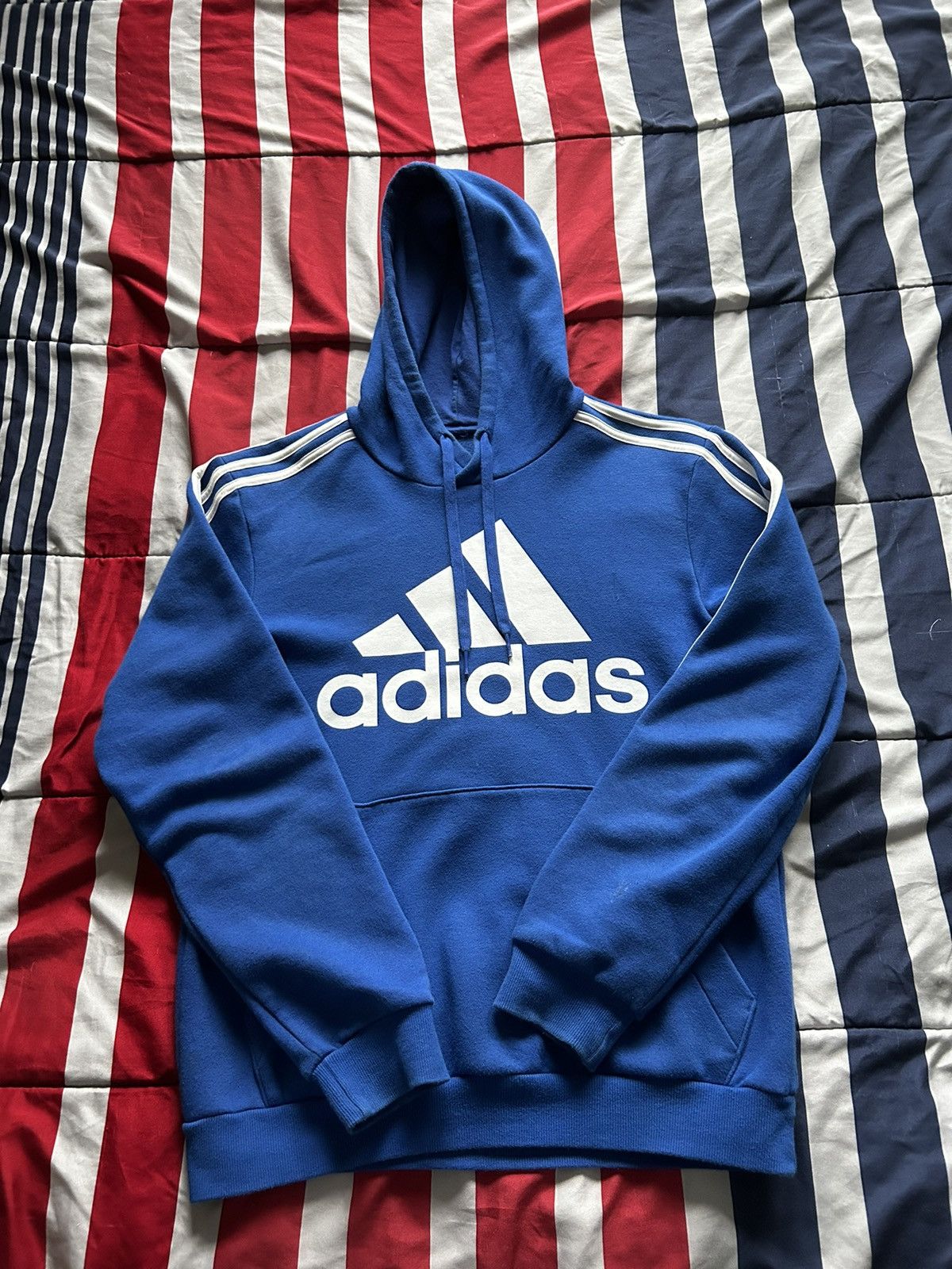Adidas Blue Adidas Logo Hoodie Size US S / EU 44-46 / 1 - 4 Thumbnail