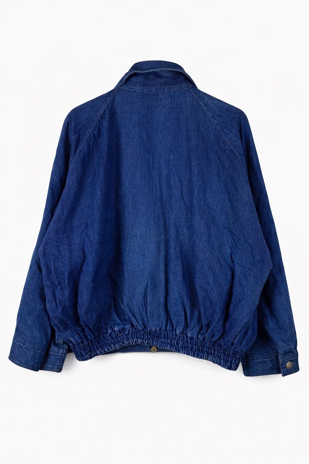 Vintage Vintage MEGA BALI Denim Batik Panel Bomber Jacket Oversized Size US L / EU 52-54 / 3 - 2 Thumbnail
