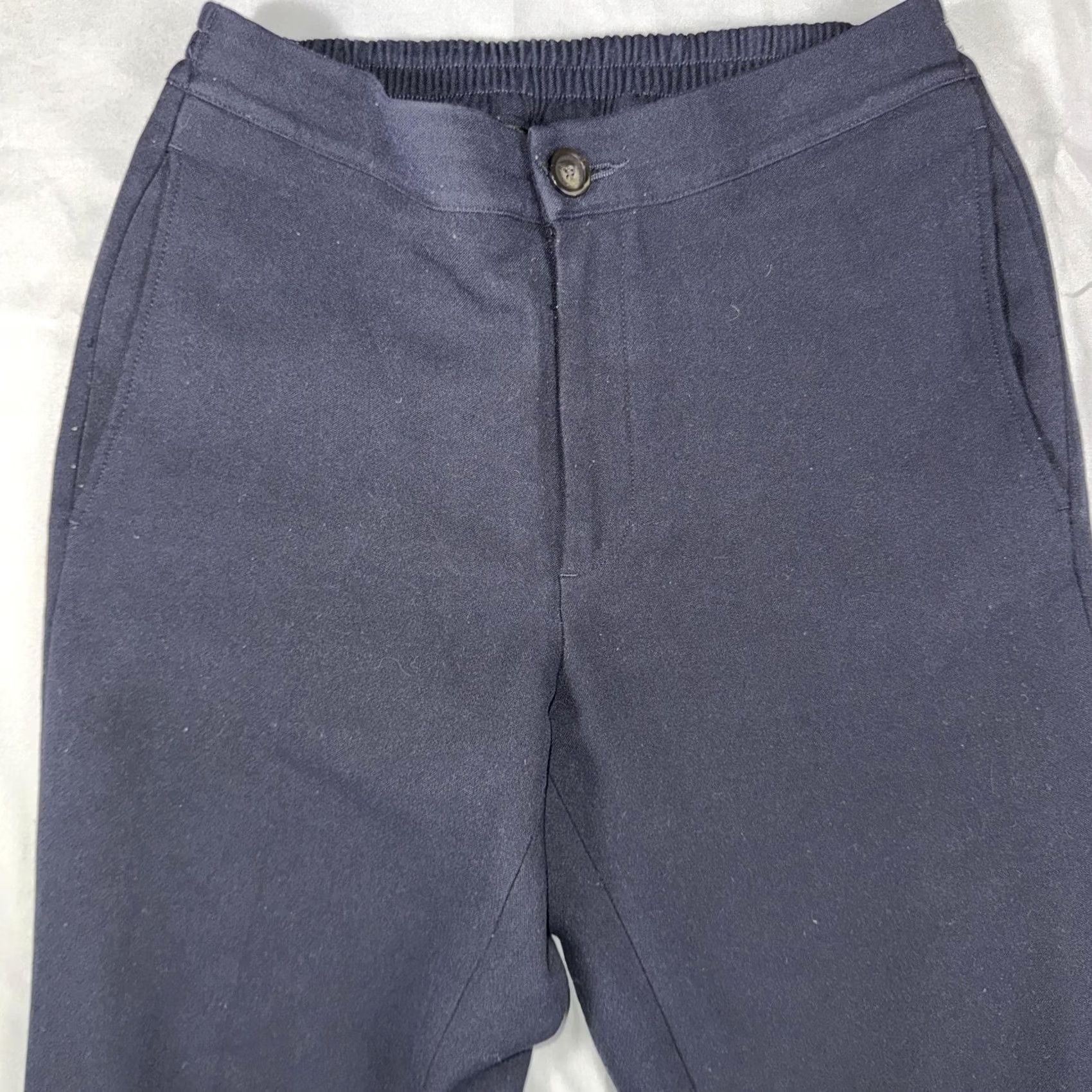 Sandro Sandro Pants Mens 38x29 Navy Blue Elastic Waist Chino Casual Straight Pockets Size US 38 / EU 54 - 5 Thumbnail