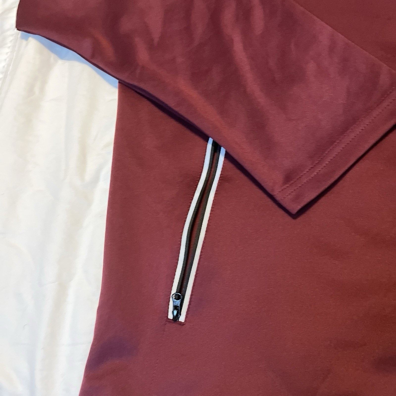 & Other Stories Mofiz Mens Jacket Lightweight Full Zip Burgundy Size 2XL Size US XXL / EU 58 / 5 - 3 Thumbnail