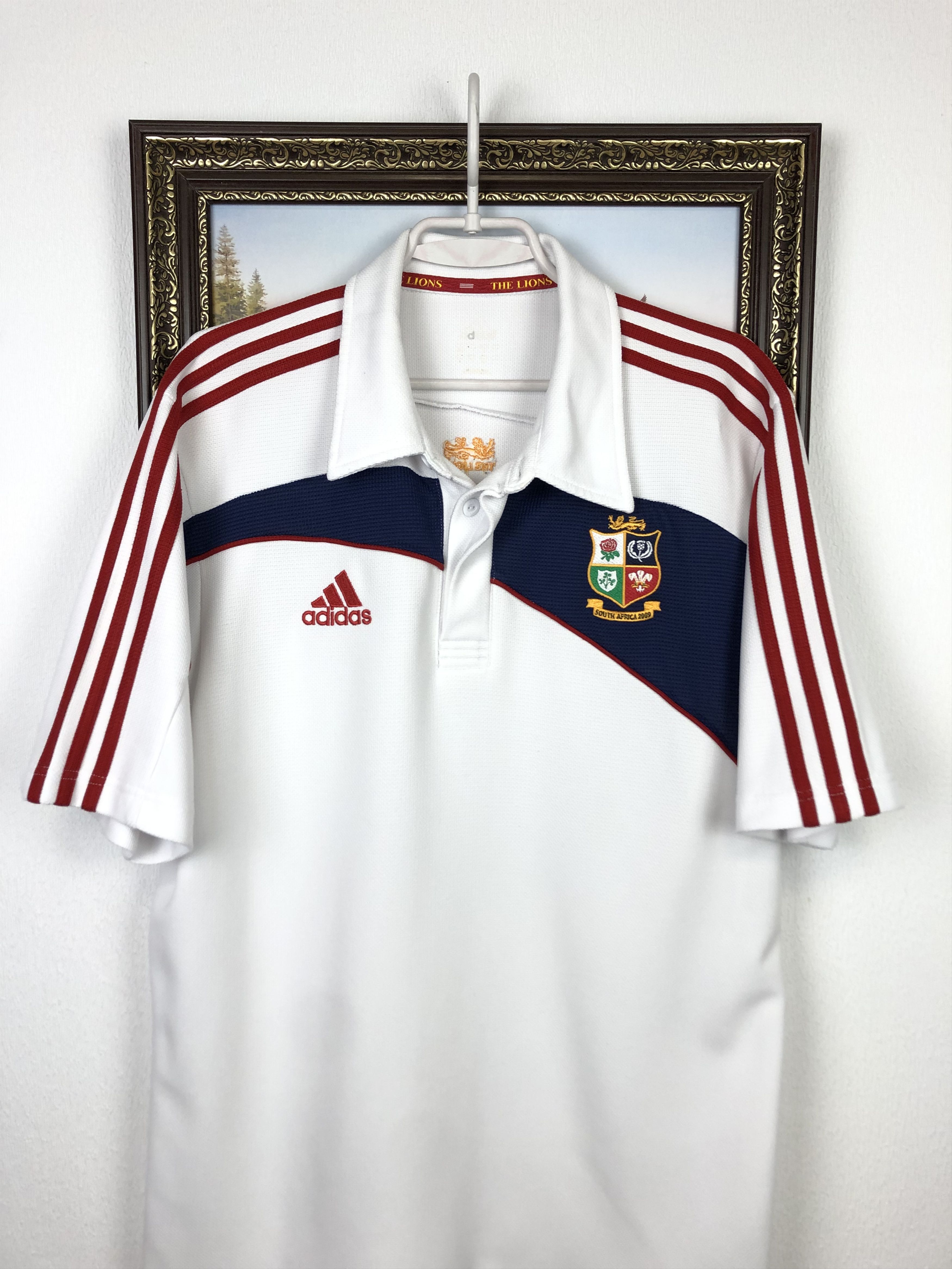 Adidas Vintage Adidas British Lions Rugby Shirt Polo Jersey Tee Size US M / EU 48-50 / 2 - 2 Thumbnail