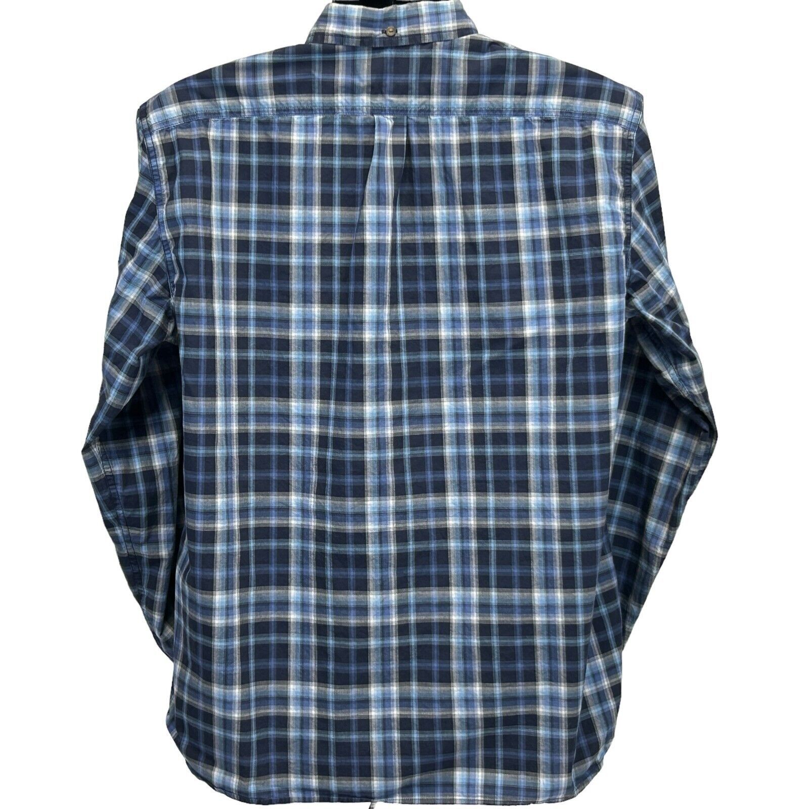 Lucky Brand Lucky Brand Plaid Button Front Shirt Blue Long Sleeve L Size US L / EU 52-54 / 3 - 3 Thumbnail