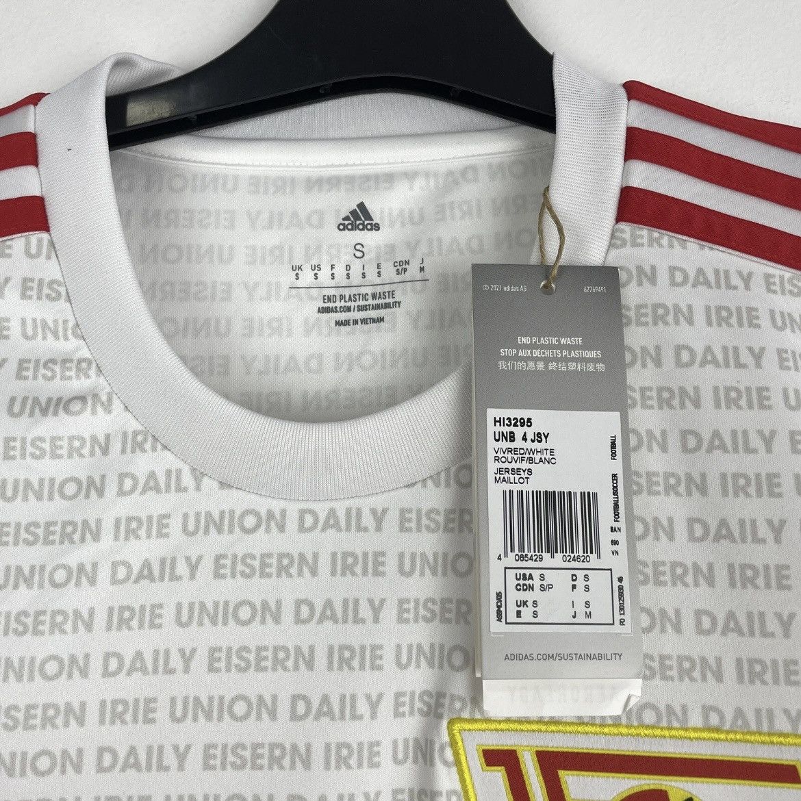 Adidas Union Berlin Fourth Adidas Men’s Jersey Shirt 2022/2023 sz S Size US S / EU 44-46 / 1 - 3 Thumbnail