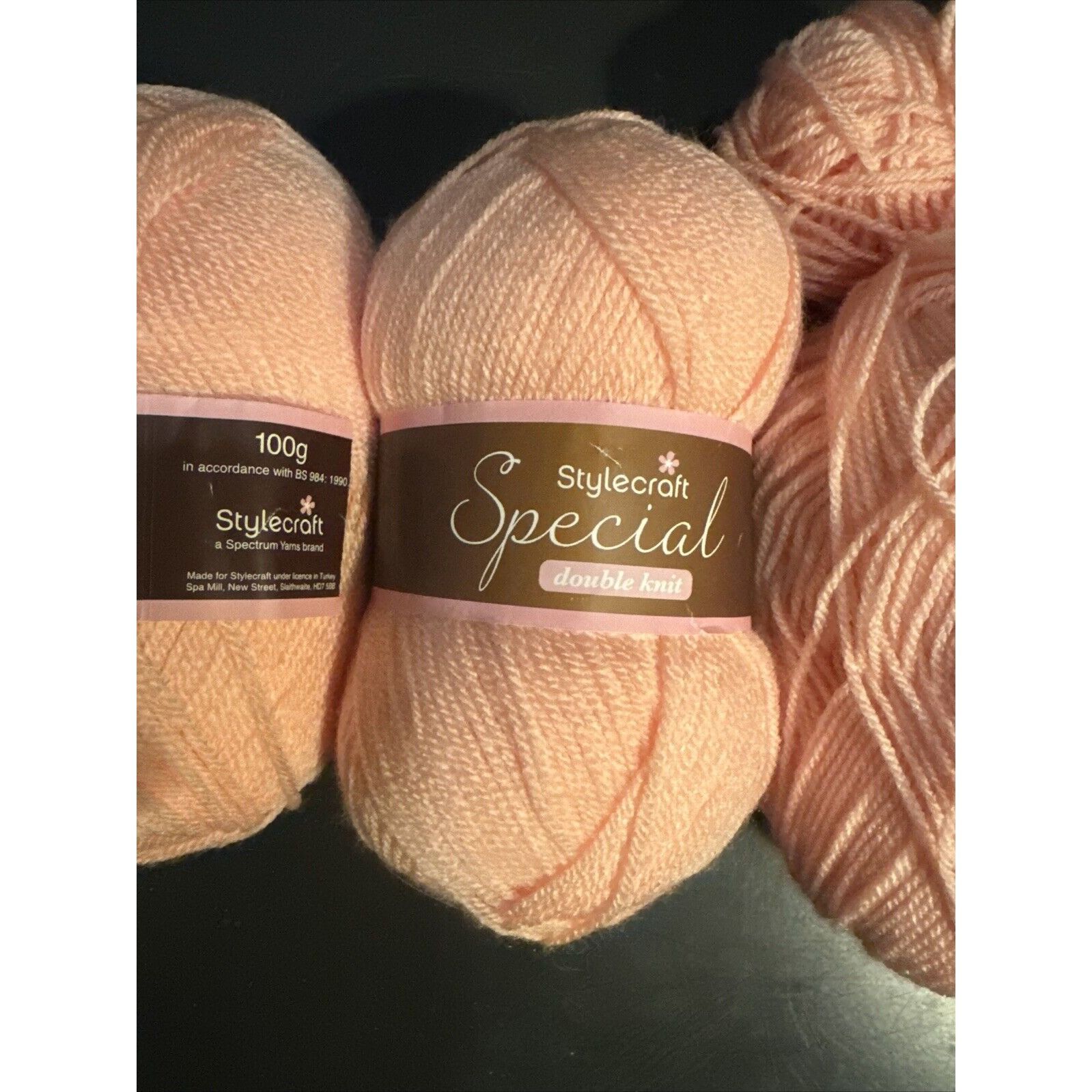Vintage Stylecraft Special DK Yarn #1026 Apricot Premium Acrylic Lot Size ONE SIZE - 6 Thumbnail