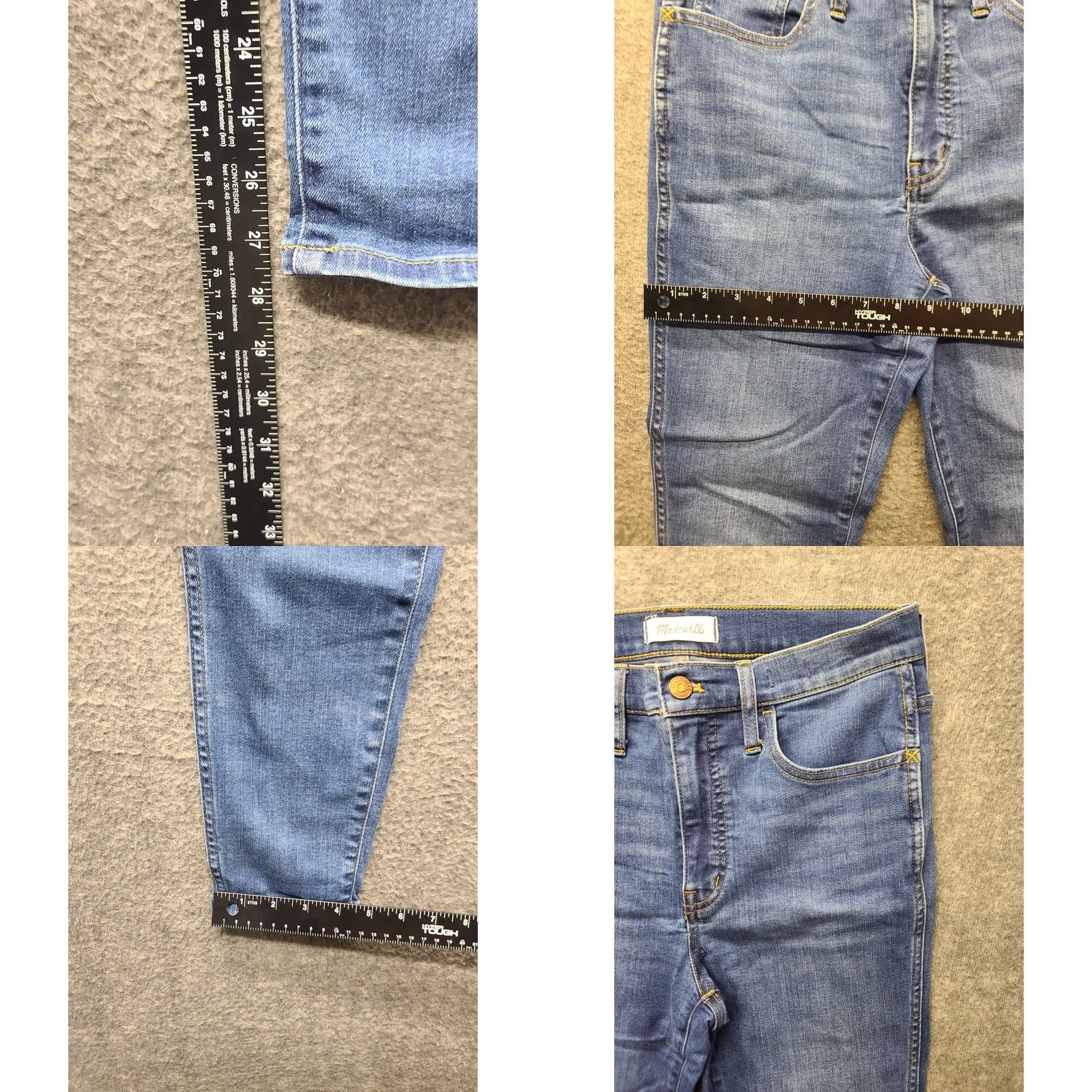 Madewell Madewell Jeans Women’s Regular 29x27 High Rise Roadtripper Distressed Denim Blue 5-Pocket City Comfort Stretch Women Size 29" - 8 Thumbnail