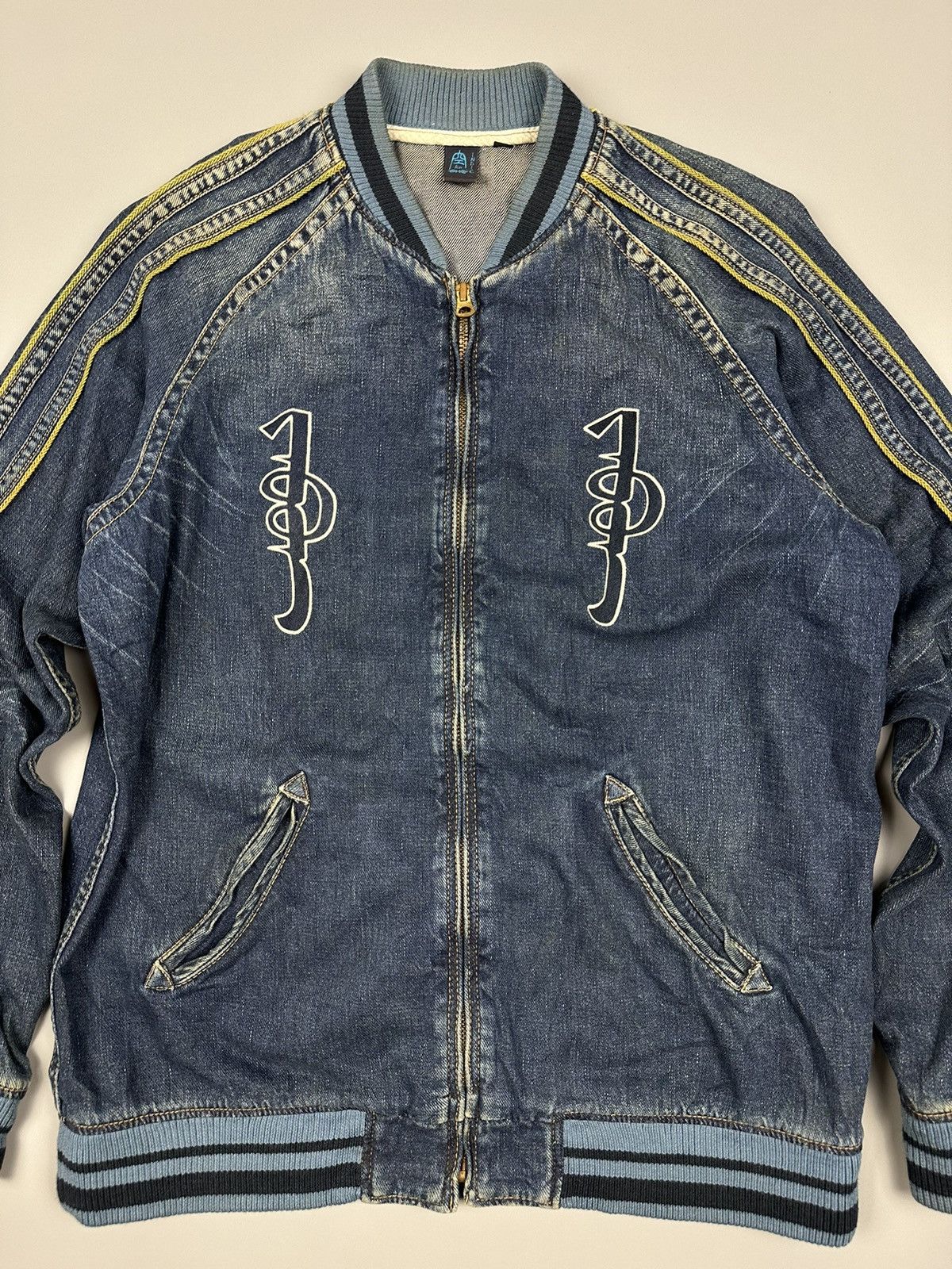 Indigo Vintage Indigo Mongolian Denim Sukajan Size US L / EU 52-54 / 3 - 4 Thumbnail