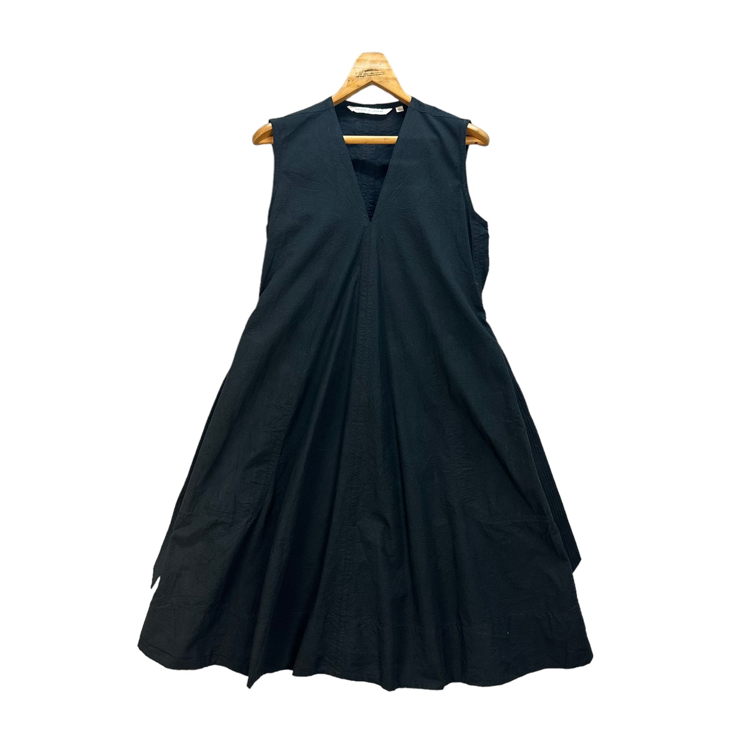 ワンピース LEMAIRE Woman Dress Black DR1045LJ1016 BK998 Squid Ink Belted Rib T-shirt Dress | LEMAIRE