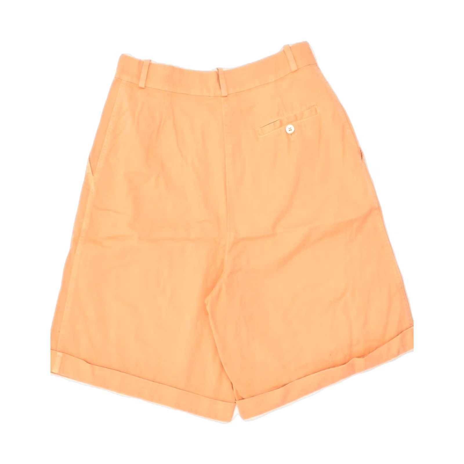 Vintage VINTAGE Womens High Waist Chino Shorts W26 Small Orange Cotton PN06 Size 26" / US 2 / IT 38 - 2 Thumbnail
