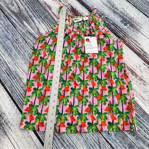 Other NWT “Bouffants & Broken Hearts” Linen Floral Halter Neck Top Size S / US 4 / IT 40 - 8 Thumbnail