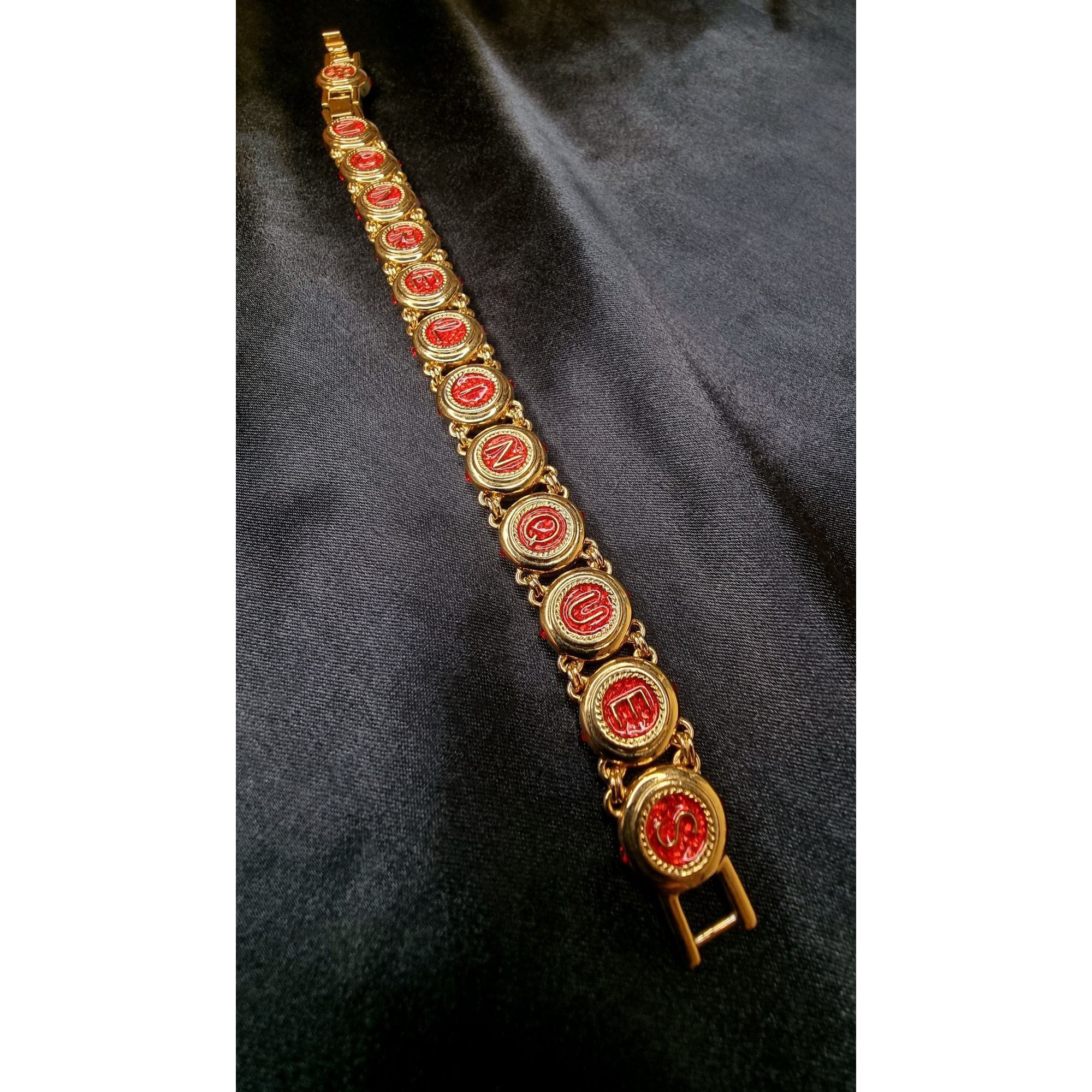 Vintage Camrose & Kross Gold-Tone Eleanor Roosevelt Initial Bracelet Size ONE SIZE - 3 Thumbnail