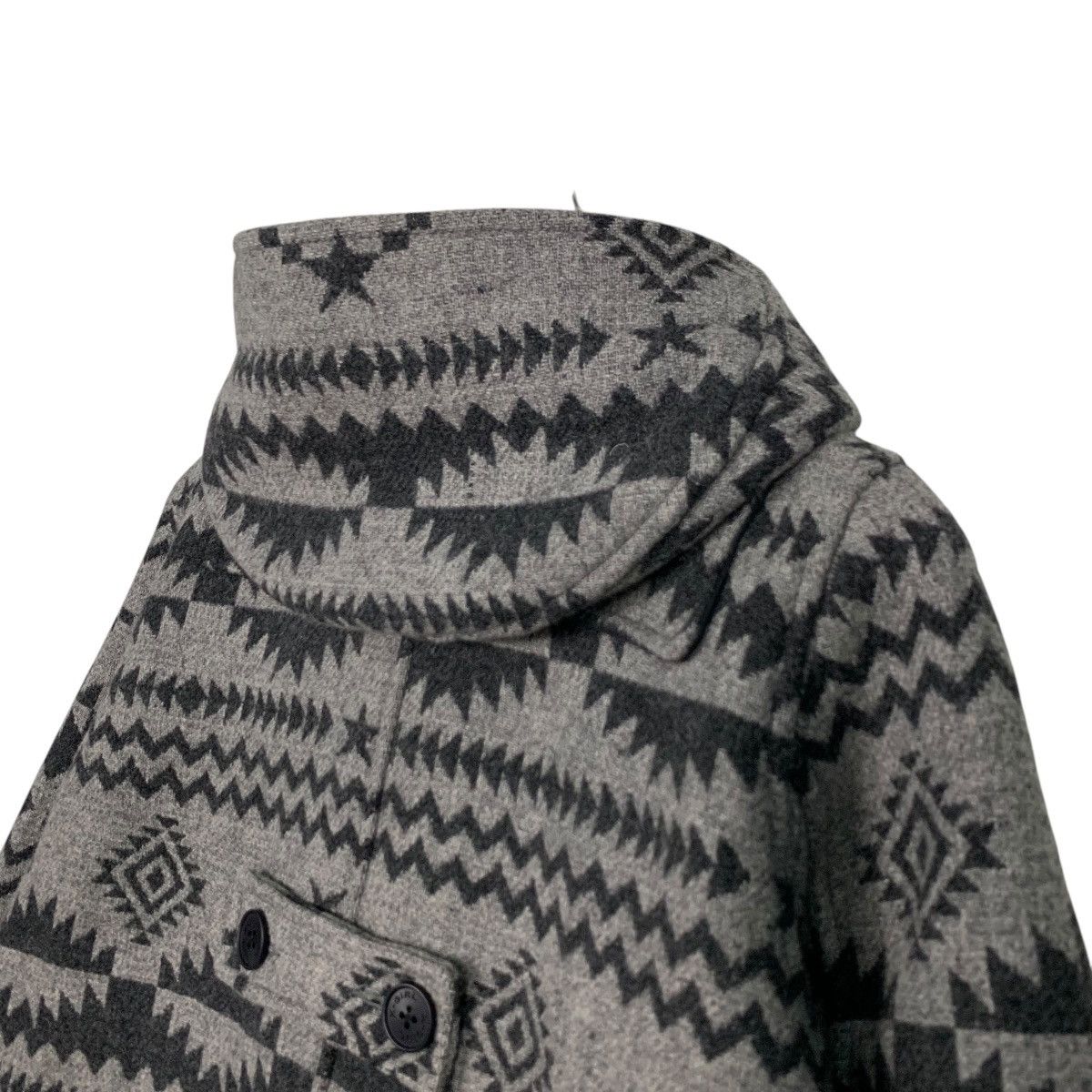 X-Girl X GIRL Black And Grey Aztec Design Duffle Coat #2695-C121 Size S / US 4 / IT 40 - 9 Thumbnail