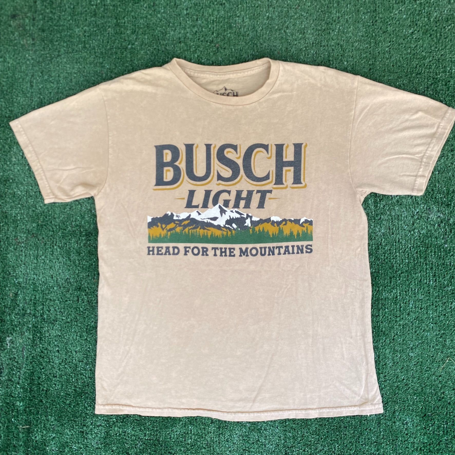 Vintage Vintage Y2K Busch Light Shirt Beer Logo Mountains Frat Tee Size US XS / EU 42 / 0 - 1 Thumbnail